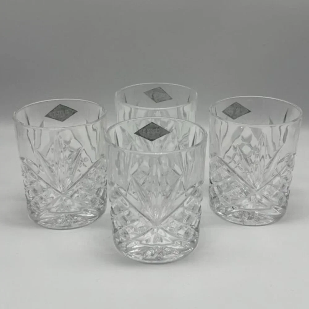 Shannon Crystal by Godinger Dublin Collection Dbl Old Fashioned Glasses Set Of 4 - Picture 5 of 15